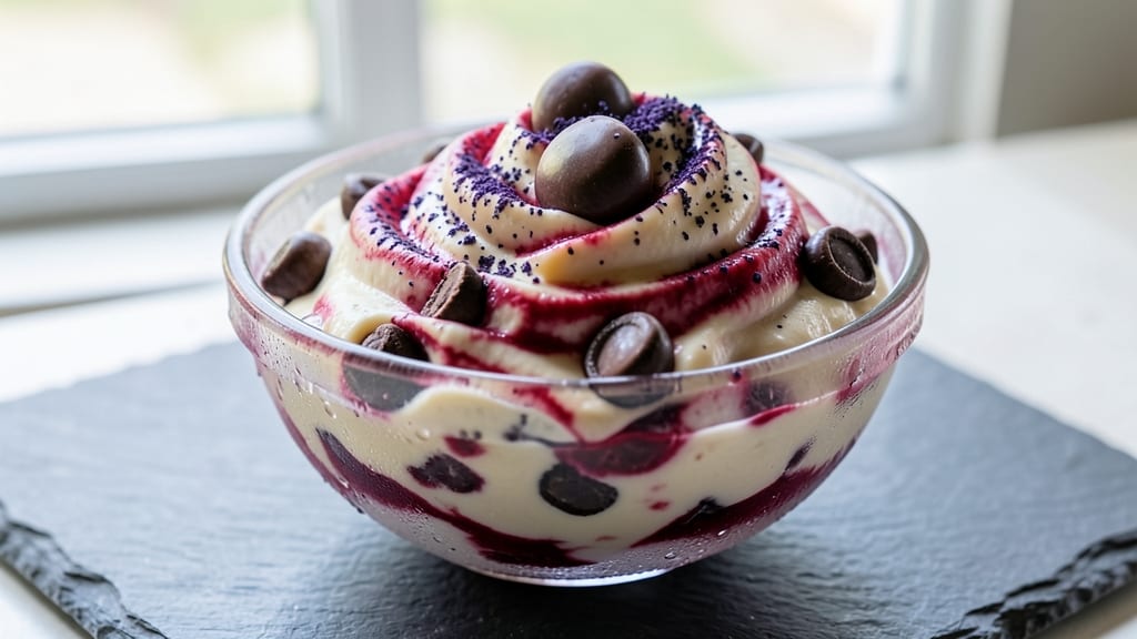 Black Raspberry Chocolate Chip Ice Cream Recipe: Bursting With Tart-Sweet Swirls and Melty Chunks