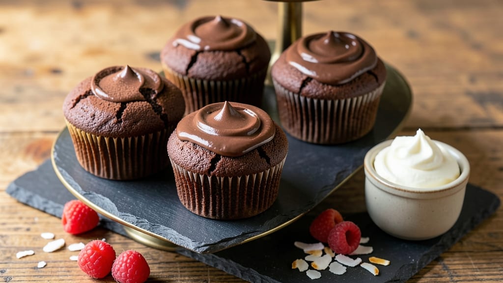 Basic Vegan Chocolate Cupcakes Recipe: Fudgy Cores and Fluffy Frosting Harmony