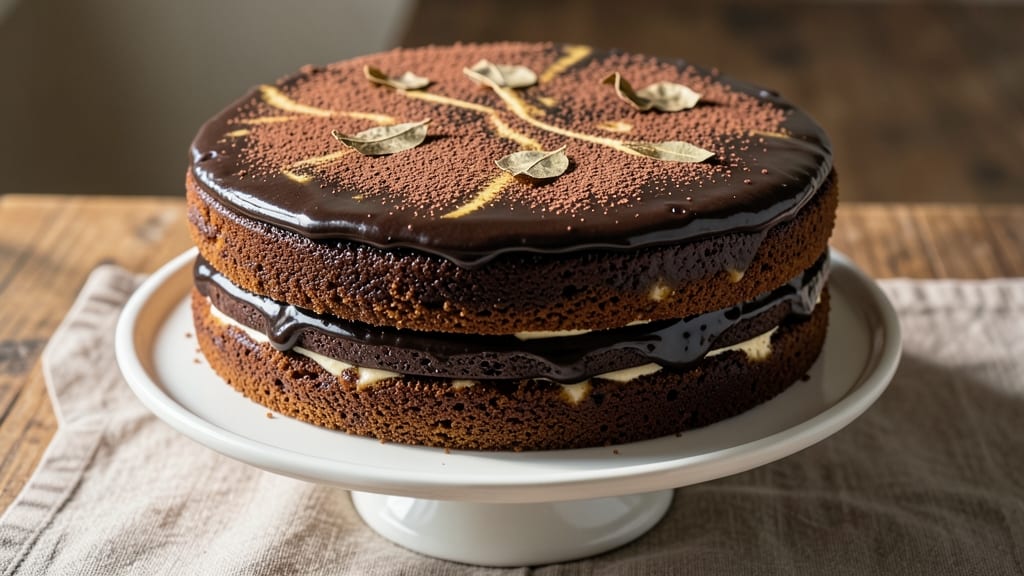 Calea Chocolate Cake Recipe: Molten Cocoa Heart With Herbal Bloom