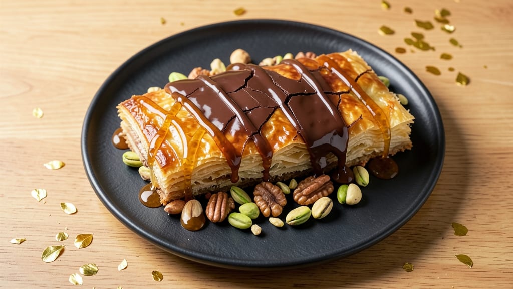 Baklava Chocolate Bars Recipe: Crunchy Layers and Molten Chocolate Fusion
