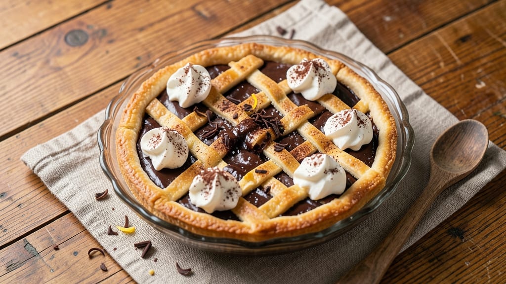 Best Dark Chocolate Cream Pie Recipe: Molten Centers and Crispy Lattice Crust
