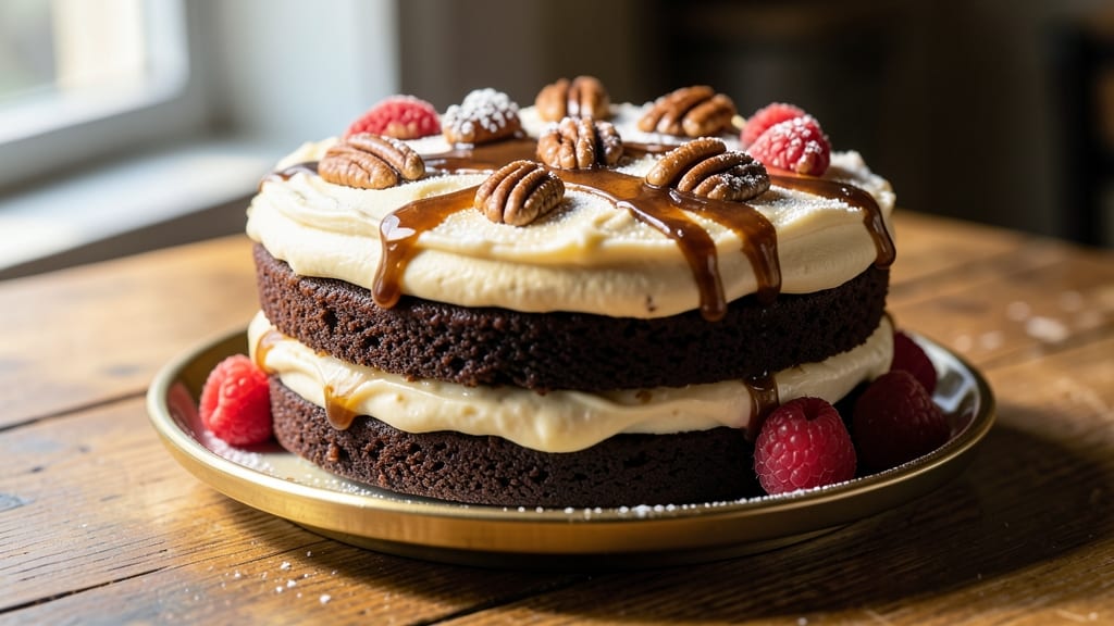 Bobby Flay's German Chocolate Cake Recipe: Fudgy Swirls and Pecan-Caramel Crunch