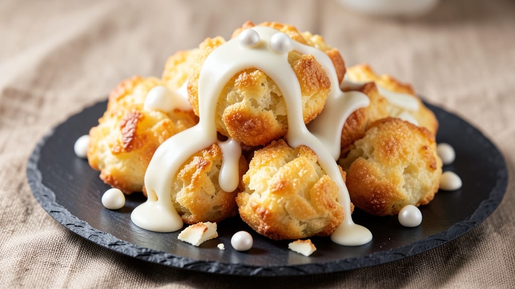 Cheese Puffs With White Chocolate Recipe: Crispy Shells and Melty Rivers in Minutes