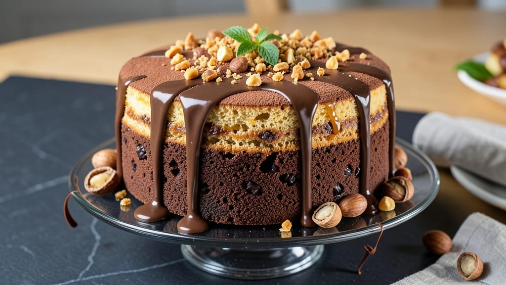 Carbone Chocolate Hazelnut Cake Recipe: Nutella-Infused Layers With Crunchy Topping