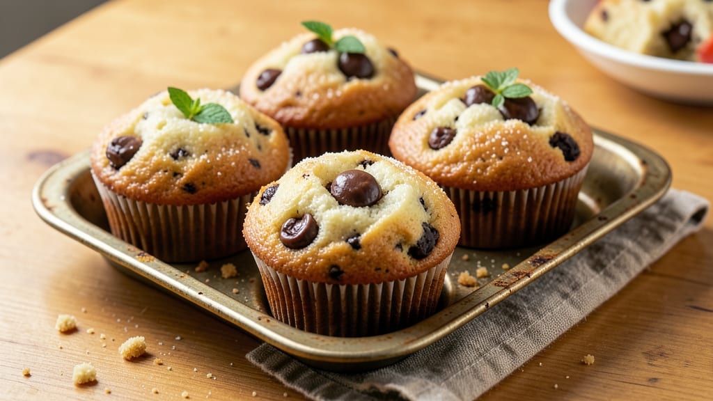 Best Chocolate Chip Muffin Recipe Ever: Golden-Dome Rise With Fudgy Cocoa Hearts