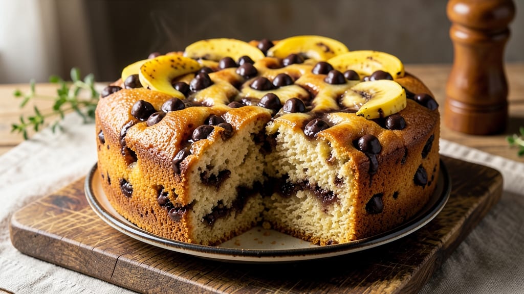 Banana Chocolate Chip Pound Cake Recipe: Golden Crust and Gooey Chunks in One Bite