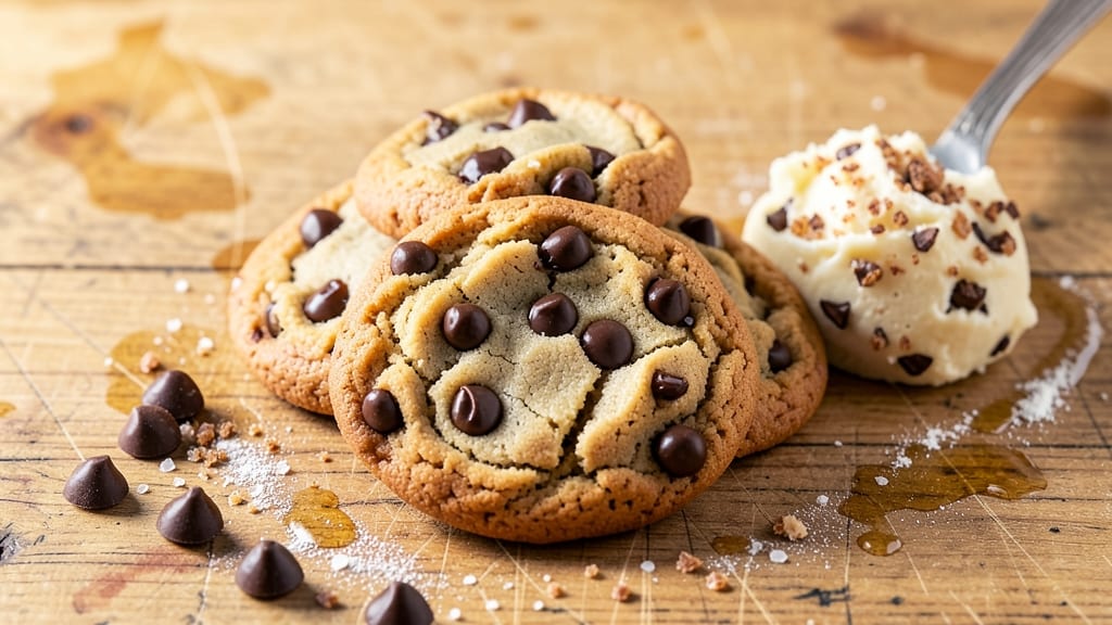 Bakers Choice Chocolate Chip Cookie Recipe: Warm Cracked Tops and Gooey Swirls