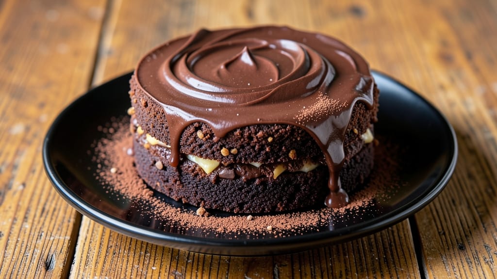 Belgian Chocolate Fudge Cake Recipe: Triple-Layered Decadence With Crunchy Top