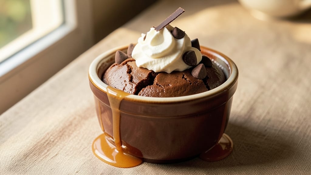 Boiled Chocolate Pudding Recipe: Silky Chocolate Rivers and Crispy Cornflake Topping