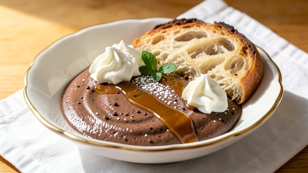 Bread and Butter Chocolate Pudding Recipe: Warm Vanilla and Molten Chocolate Layers