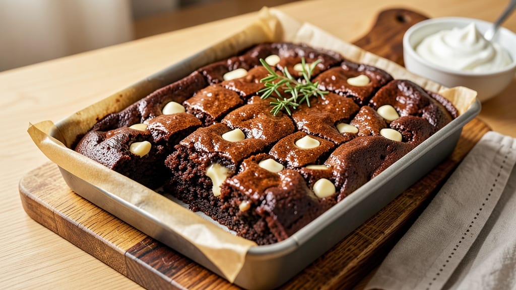 Brownie Recipe With White Chocolate Chips: Fudgy Cracks and Vanilla-Infused Melty Swirls