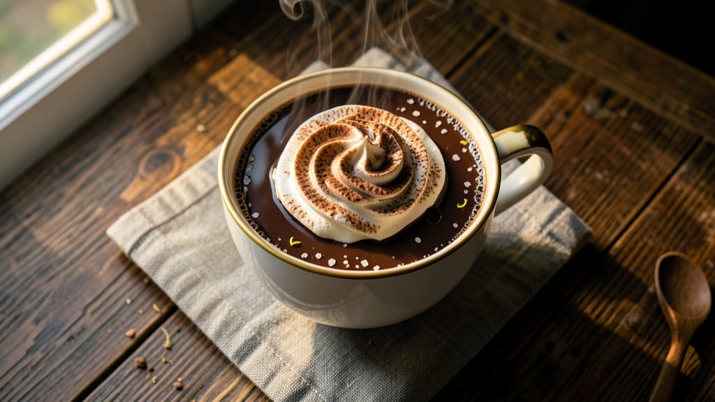 Café-Style Hot Chocolate Recipe: Whipped Cream and Cinnamon Dust Magic