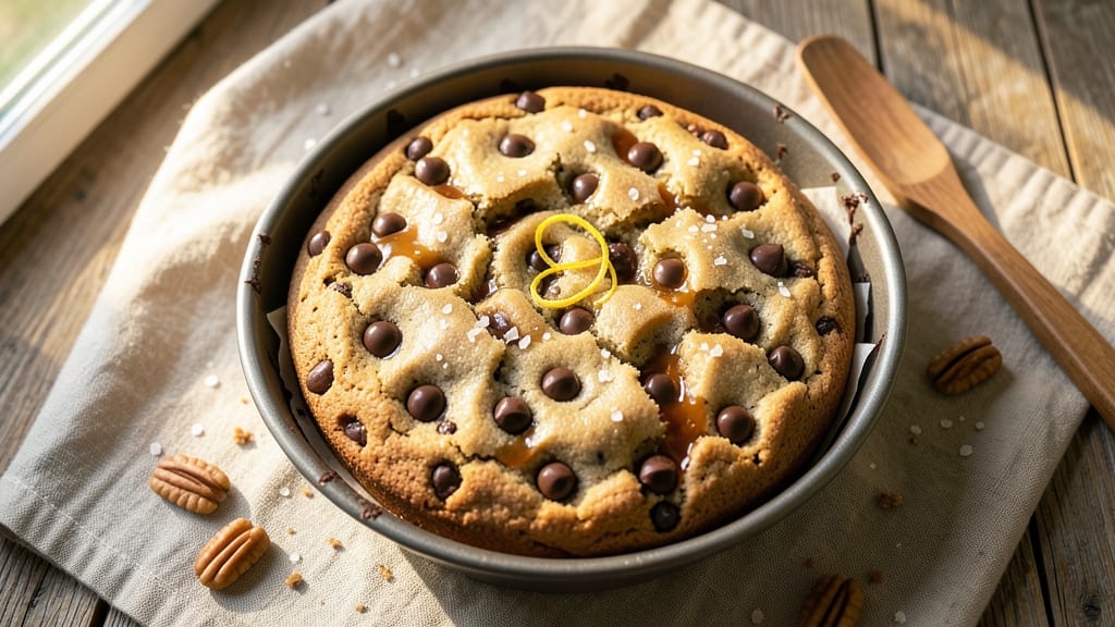 Big Chocolate Chip Cookie Cake Recipe: Towering Layers of Crunch and Molten Chips