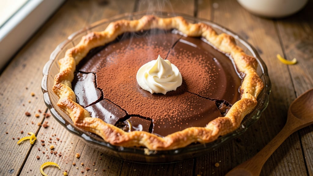 Bishop's Cafeteria Chocolate Pie Recipe: Velvet Filling with Buttery Crust Cracks